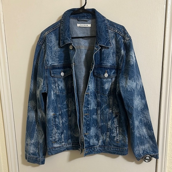 EUC Pacsun Oversized Acid Wash Denim Jacket - Picture 1 of 3